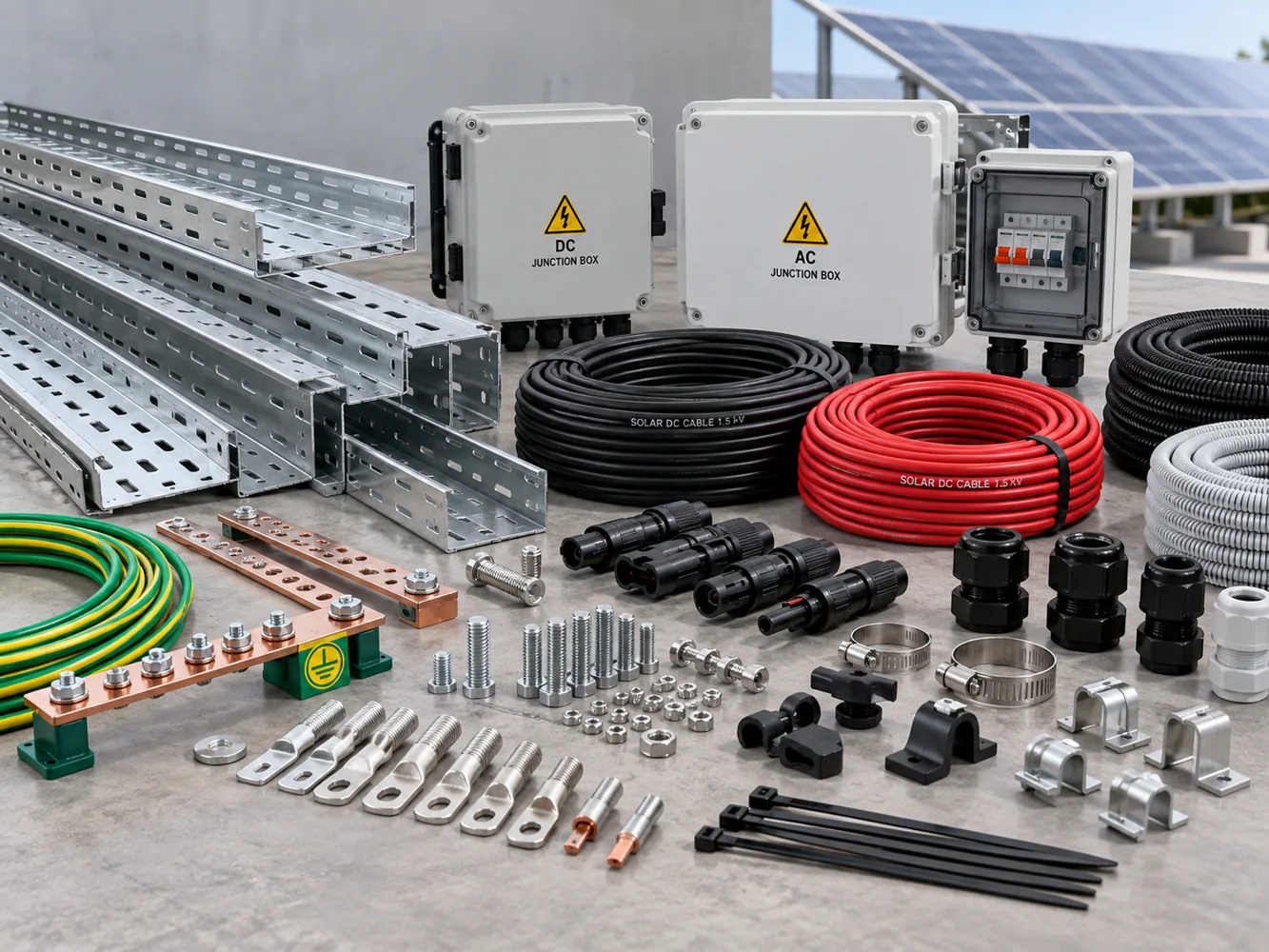 Illustrative photo: GI / HDG Cable Trays