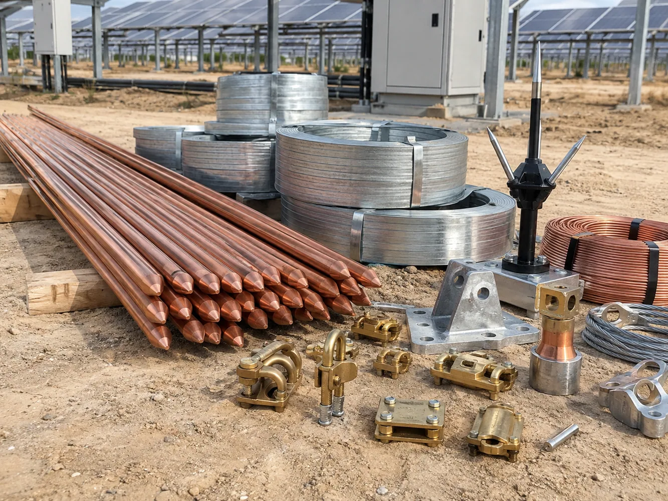 Illustrative photo: Copper-Bonded Earth Electrodes