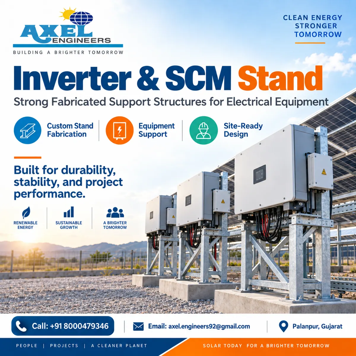 AXEL ENGINEERS promotional artwork — Electrical BOS Supply